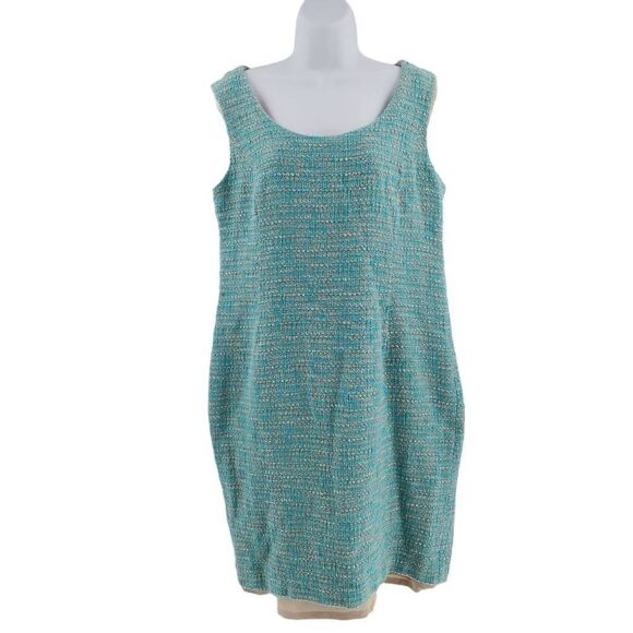 Jones New York Sleeveless Tweed Dress | Size 16 | Brand New - Picture 1 of 5